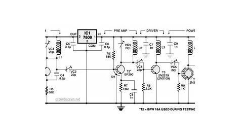 4w fm transmitter circuit diagram