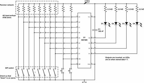 Schematics for using IC 7489 memory - Electrical Engineering Stack Exchange