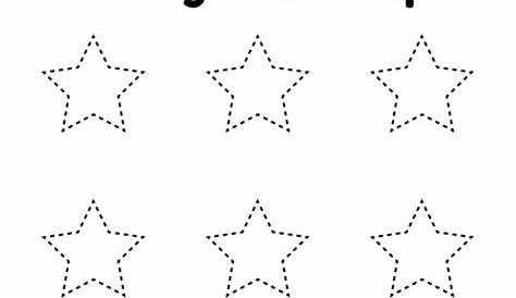 Tracing Star Worksheet - Free Printable PDF