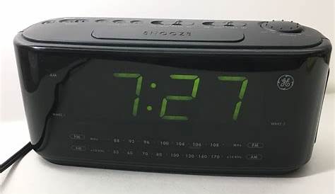 ge alarm clock radio manual