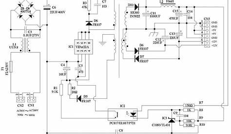 dvd player power supply circuit diagram