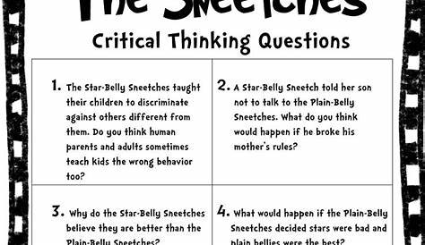 critical thinking exercises for kids