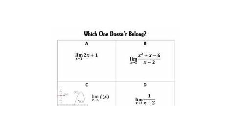Limits Practice Worksheet With Answers - kidsworksheetfun