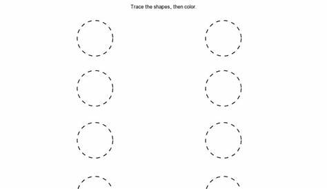Circle Worksheet 1 Worksheet for Pre-K - Kindergarten | Lesson Planet