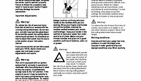 stihl fse 60 electric trimmer manual