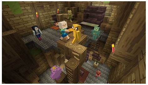 Minecraft and Adventure Time Collide in Mash-up Pack for Windows 10 and
