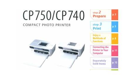 Canon SELPHY CP740 User guide | Manualzz