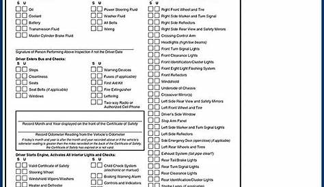 Ohio Cdl Pre Trip Inspection Checklist Form - Form : Resume Examples #