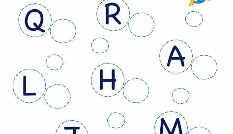PreK A to Z Letter Matching Worksheet : Match Uppercase to lowercase