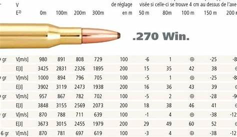 150 Grain 270 Ballistics Chart