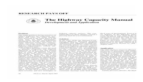 Highway Capacity Manual - [PDF Document]