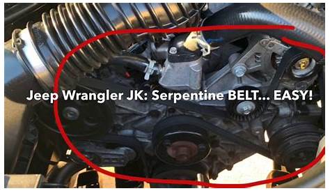 Descubrir 75+ imagen jeep wrangler serpentine belt - Ecover.mx