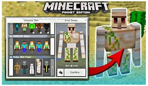 How to turn INTO any MOB in Minecraft PE - 4D Mobs Skin Pack (Minecraft