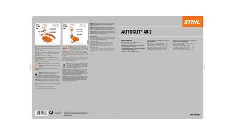 STIHL AutoCut® 40-2 Instruction manual | Manualzz