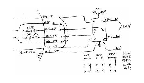 Electric Motor Wiring Diagram 220 To 110 - Cadician's Blog