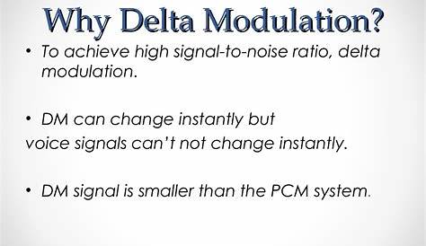 what do you understand by delta modulation