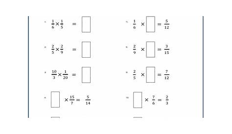 division fraction worksheets 5th grade