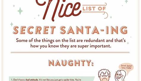 secret santa rules printable