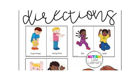 Two Step Directions- Sets 1-4 by Autism Little Learners | TpT