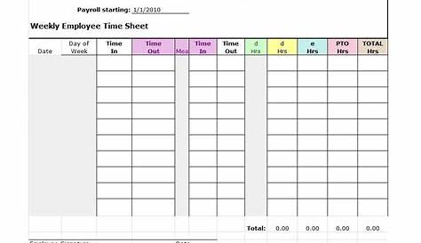 Timesheet is a tool used to keep track of time spent by employees at