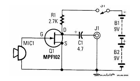 microphone preamp circuit diagram