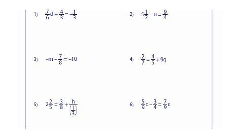 47 Solve Two Step Equations Worksheet