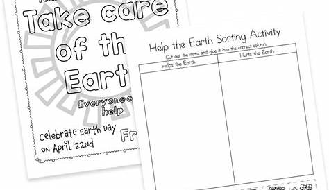 i can help the earth by worksheets