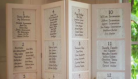 wedding guest seating chart ideas