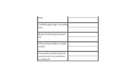 problem and solution worksheets free