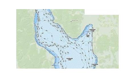 hubbard lake depth chart