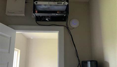 New house, ethernet pre-wired to weird spot, I tried to make the best