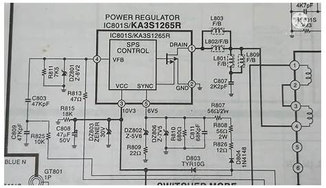 Samsung CRT tv STR KA3S1265R SMPS Power Supply Circuit Diagram - YouTube