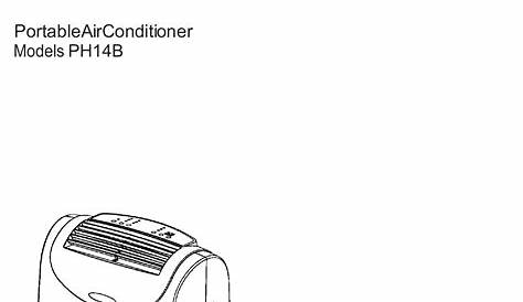 Friedrich Air Conditioner Ph14B Users Manual Portable_06 19 12