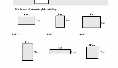 50+ Area Of A Rectangle Worksheet Images - Sutewo