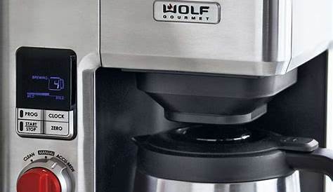 wolf coffee maker manual