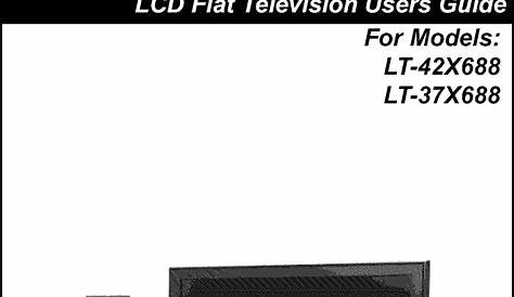 JVC LCD Television Manual L0811377