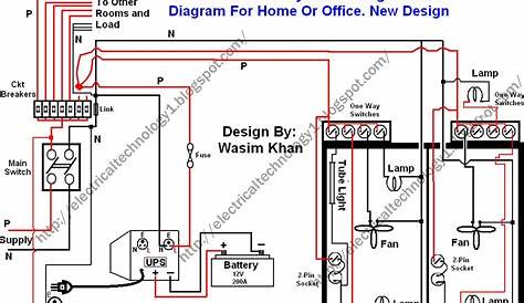 house wiring schematic diagram