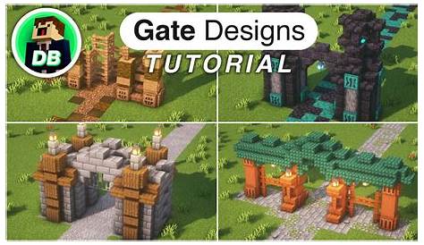 Minecraft: How to build 4 Easy Gate Designs (Tutorial) - YouTube