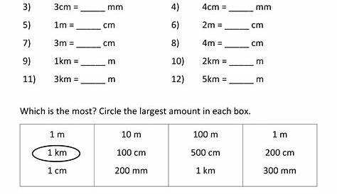 measuring metric length worksheet