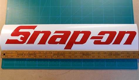 Snap on Logo Decal 6 Sizes 12 Colors FREE SHIPPING