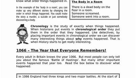 history timeline worksheets