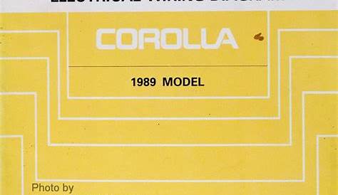 [DIAGRAM] 1992 Toyota Corolla Wiring Diagram Manual Original