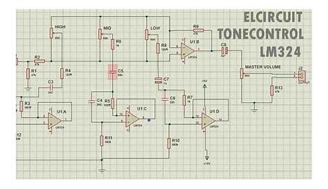 Complete Tone Control Circuit LM324 - Electronic Circuit
