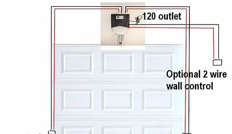 garage door opener switch wiring