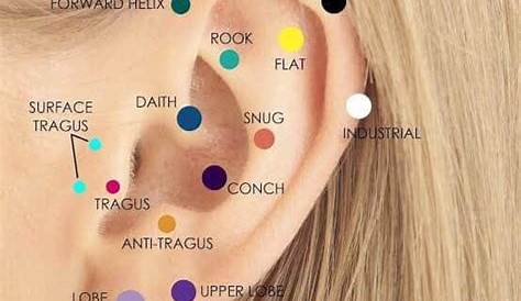 all ear piercings chart