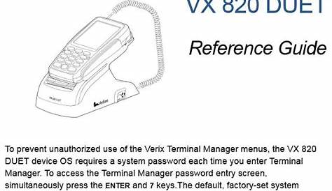 verifone vx520 user manual