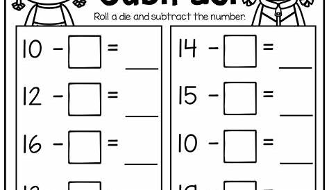 first grade addition and subtraction worksheets distance learning