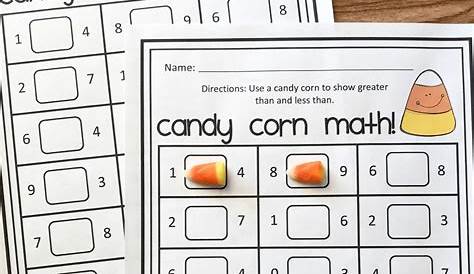 math worksheet with corns prek