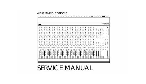 Mackie SR24•4 Service Manual | Manualzz