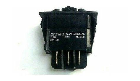 Carling 6 Prong Momentary Rocker Switch Lighted No Cover 20A 12V | eBay